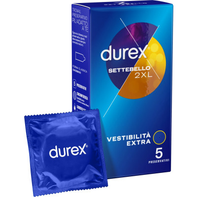 Preservativi extra large Settebello XXL 5 pezzi Durex