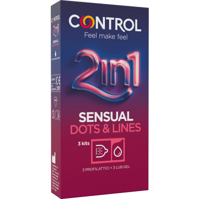 Control 2in1 Sensual Dots&Lines - kit 3+3