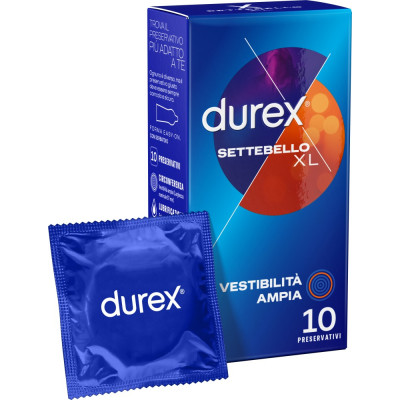Preservativi extra large Settebello XL 10 pezzi Durex