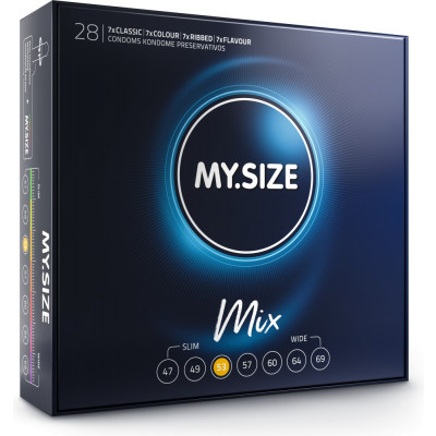 Preservativi classici misti My.Size Mix 53 mm 28 pezzi
