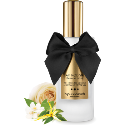 Olio da massaggio Aphrodisia 2 in 1 Scented Silicone Massage e Intimate Gel Bijoux Indiscrets
