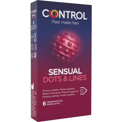 Control Sensual Dots & Line (ex Adapta Touch & Feel) - 6 pezzi