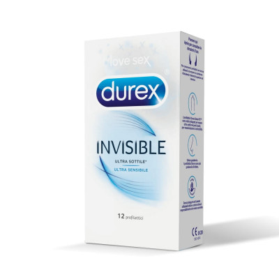 Durex Invisible 12 pezzi - preservativi ultrasottili