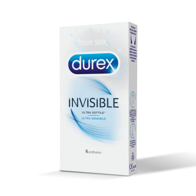 Durex Invisible 6 pezzi - preservativi ultrasottili