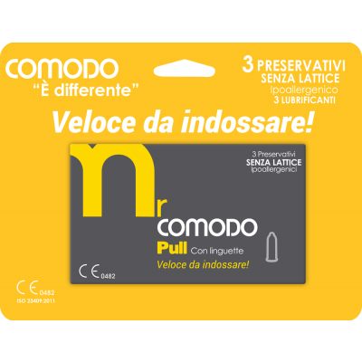 mrComodo Pull - preservativi anallergici con applicatore