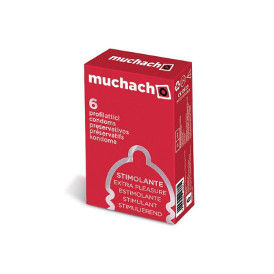 Muchacho Extra Pleasure - preservativi stimolanti 6 pezzi