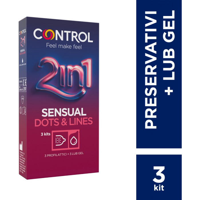 Control 2in1 Sensual Dots&Lines - kit 3+3
