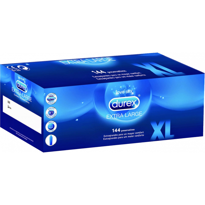 Durex XL - preservativi extralarge 144 pezzi