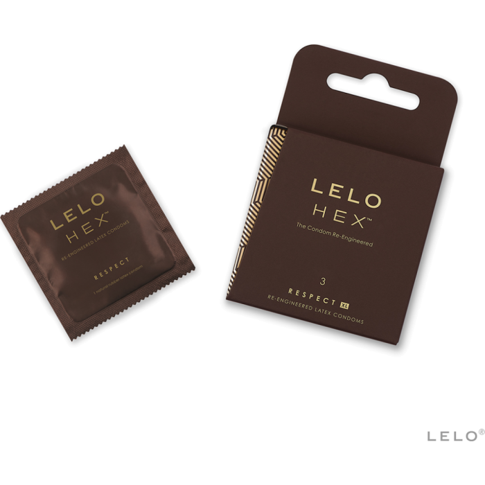 Preservativi innovativi extralarge Hex Respect XL Lelo
