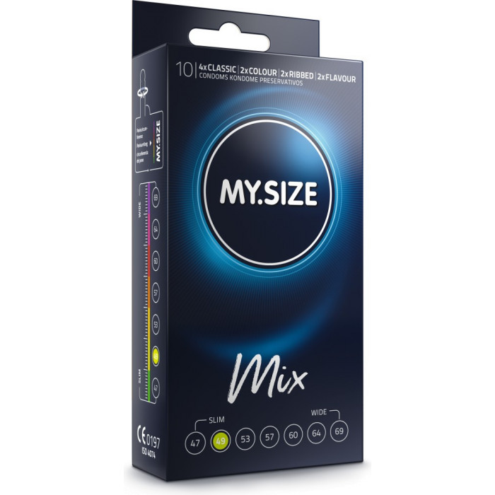 Preservativi xs misti My.Size Mix 49 mm 10 pezzi