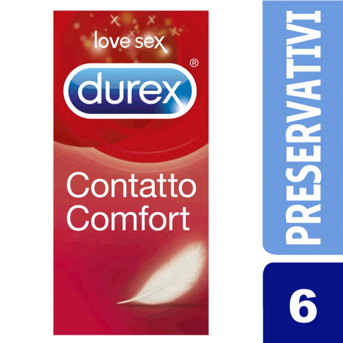  Durex Contatto Comfort - preservativi sottili 6 pezzi