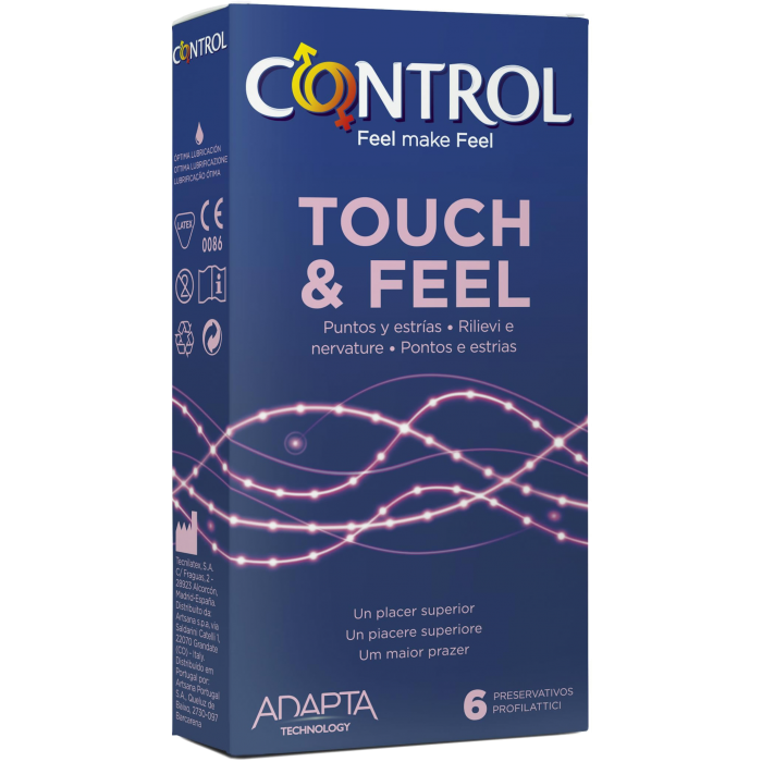 Control Le Climax Touch & Feel - 6 pezzi