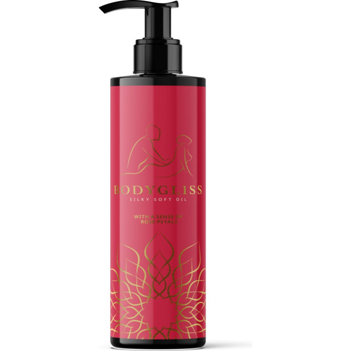 Olio da massaggio al silicone Bodygliss Silky Soft Oil Rose Petals - 150ml
