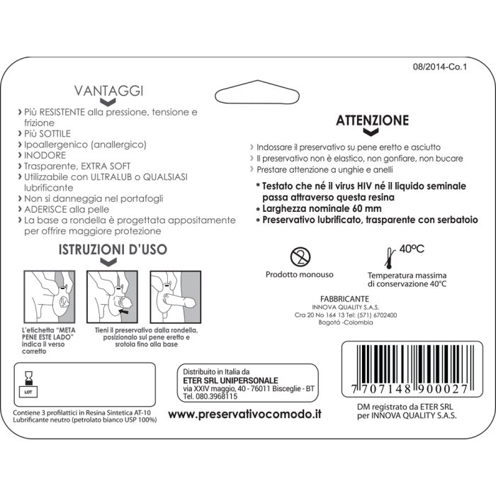 mrComodo Free - preservativi anallergici