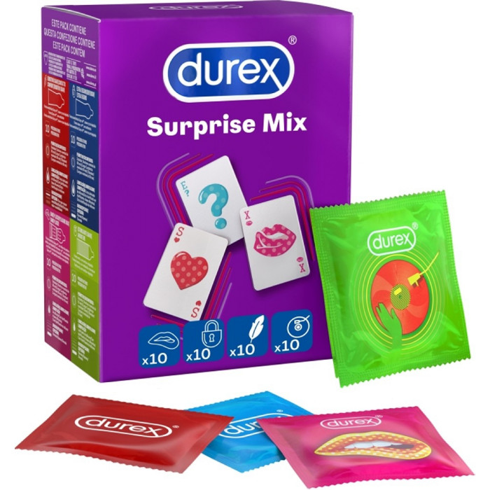 Preservativi misti Surprise Mix 40 pezzi Durex