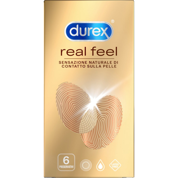 Durex Real Feel - preservativi anallergici 6 pezzi