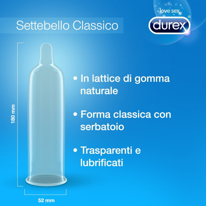 Durex Settebello - preservativo classico 6 pezzi