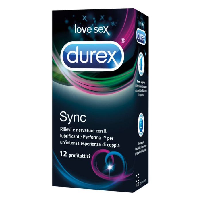 Durex Sync Orgasmic - preservativi ritardanti & stimolanti